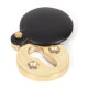 Ebony Round Escutcheon