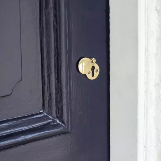 Aged Brass Round Escutcheon