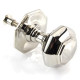 Cottage Centre Door Knob - Polished Nickel Finish