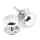 Polished Chrome Mushroom Knob Set