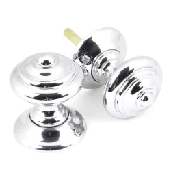 Elmore Door Knob Set - Polished Chrome Finish