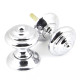 Elmore Door Knob Set - Polished Chrome Finish