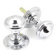 Brockworth Door Knob Set - Polished Chrome Finish