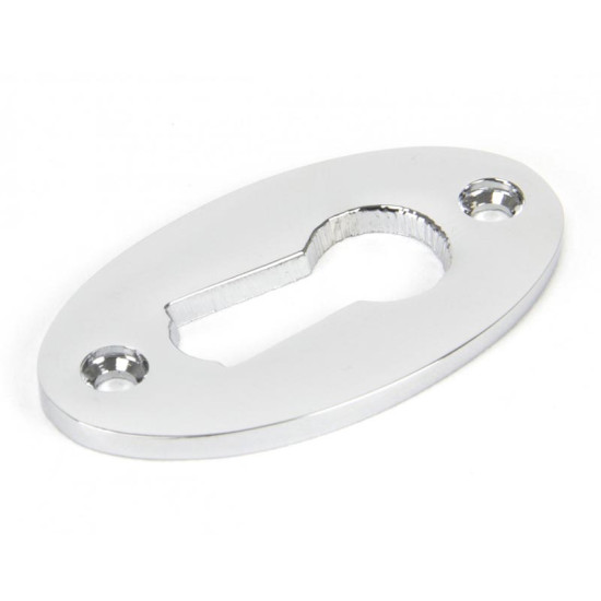 Polished Chrome Oval Escutcheon