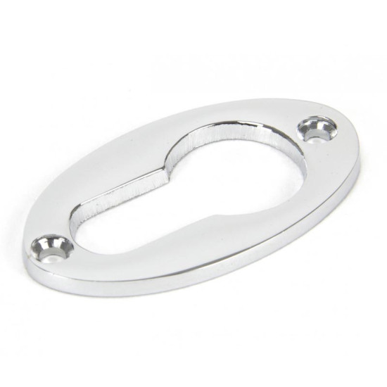 Polished Chrome Oval Euro Escutcheon