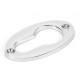 Polished Chrome Oval Euro Escutcheon