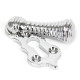 Polished Chrome Beehive Escutcheon