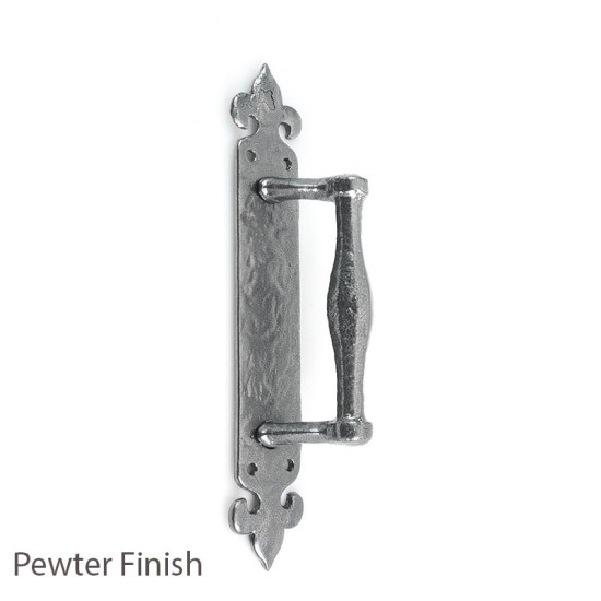 Kirkpatrick 2172 Florentine Door Pull Handle - Pewter Finish