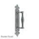 Kirkpatrick 2172 Florentine Door Pull Handle - Pewter Finish