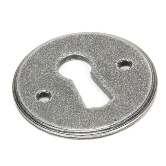 Blacksmith Pewter Patina Regency Escutcheon