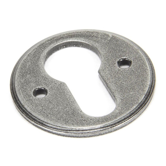 Blacksmith Pewter Patina Regency Euro Escutcheon