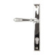 Reeded Slimline Sprung Lever Espagnolette - Polished Chrome