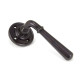 Newbury Lever on Rose Set - Aged Bronze