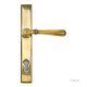 Newbury Slimline Sprung Lever Espagnolette - Aged Brass