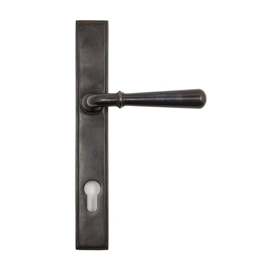 Newbury Slimline Sprung Lever Espagnolette - Aged Bronze