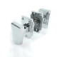 Polished Chrome Art Deco Door Knobs