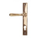Newbury Slimline Sprung Lever Espagnolette - Polished Bronze