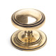 Period Art Deco Centre Door Knob - Polished Bronze