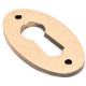 Polished Bronze Oval Escutcheon