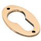 Polished Bronze Oval Euro Escutcheon