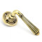 Hinton Lever on Rose Set - Aged Brass