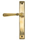 Newbury Slimline Sprung Lever Latch Set - Aged Brass