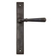 Newbury Slimline Sprung Lever Latch Set - Aged Bronze