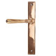 Newbury Slimline Sprung Lever Latch Set - Polished Bronze