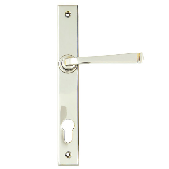 Avon Slimline Sprung Lever Espagnolette - Polished Nickel