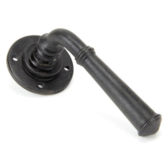 Blacksmith External Beeswax Regency Lever Door Handle on Rose Set - Unsprung