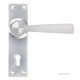 Satin Chrome Straight Lever Door Handle