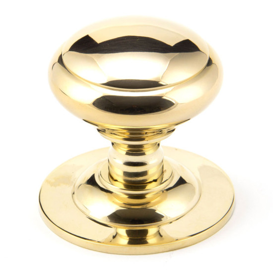 Centre Door Knob - Polished Brass Finish