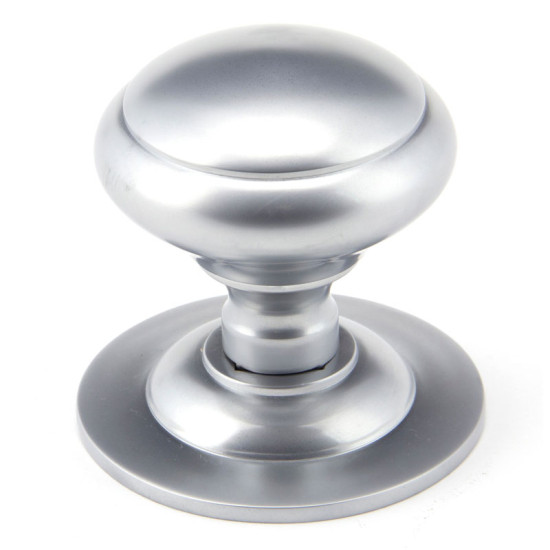 Centre Door Knob - Satin Chrome Finish