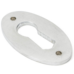 Satin Chrome Oval Escutcheon