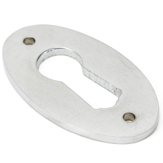 Satin Chrome Oval Escutcheon
