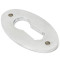 Satin Chrome Oval Escutcheon
