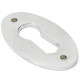 Satin Chrome Oval Escutcheon