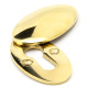 Polished Brass Oval Escutcheon & Cover