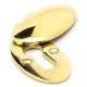 Polished Brass Oval Escutcheon & Cover