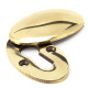 Aged Brass Oval Escutcheon & Cover
