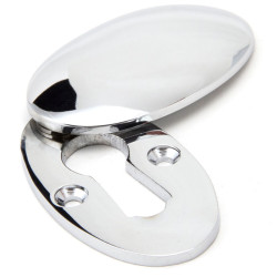 Polished Chrome Oval Escutcheon & Cover