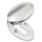 Satin Chrome Oval Escutcheon & Cover