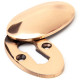 Polished Bronze Oval Escutcheon & Cover