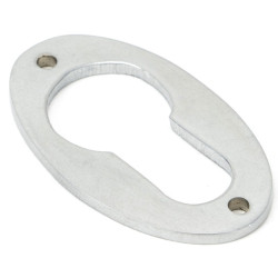 Satin Chrome Oval Euro Escutcheon