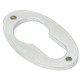 Satin Chrome Oval Euro Escutcheon