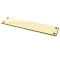 Period Art Deco Finger Plate - Aged Brass