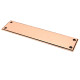 Period Art Deco Finger Plate - Polished Bronze