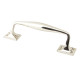 Period Art Deco Pull Handle - Polished Nickel