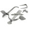 Blacksmith Pewter Patina Gothic Thumb Latch with Extra Long Thumb Bar