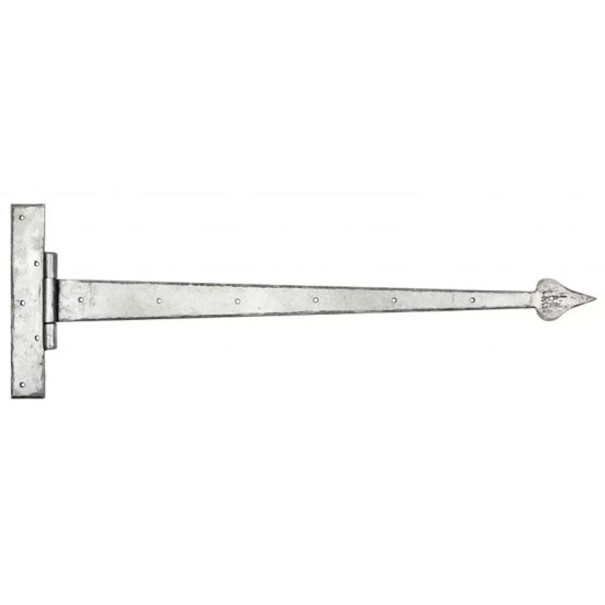 Blacksmith Pewter Patina Arrow Head Barn Door Hinges